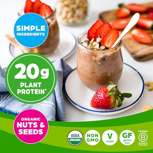 Orgain Organic Simple Vegan Protein Powder, Chocolate - 20g Plan...