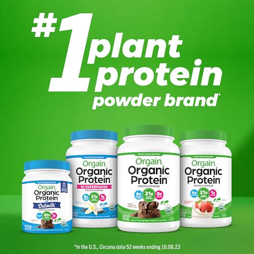 Orgain Organic Simple Vegan Protein Powder, Chocolate - 20g Plan...