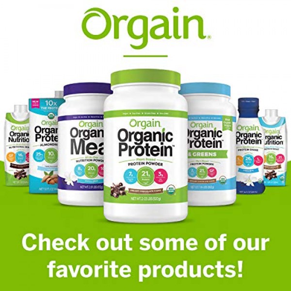 Orgain Organic Vegan Plant Based Nutritional Shake, Smooth Choco...