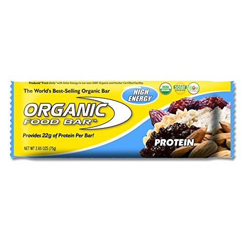 Organic Food Bar - Protein Bar, Perfect On-The-Go Food, 22 Grams