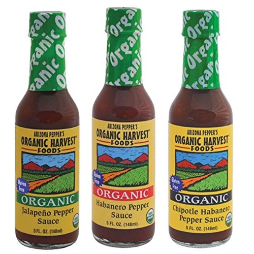 Organic Harvest Gluten Free Pepper Sauce Variety Pack - Jalapeno