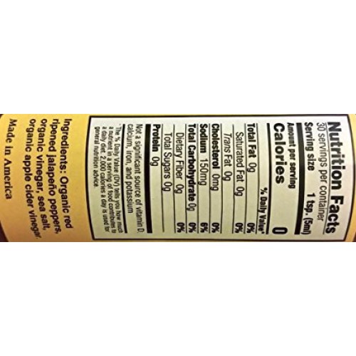 Organic Harvest Gluten Free Jalapeno Pepper Sauce, 5 Fluid Ounce