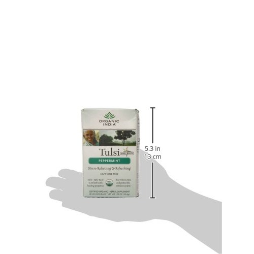 Organic India Tea Tulsi Peppermint