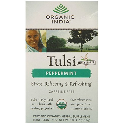 Organic India Tea Tulsi Peppermint