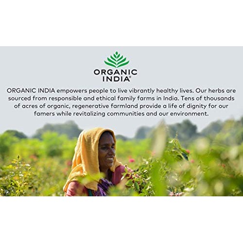 Organic India Tulsi Honey Chamomile Herbal Tea - Stress Relievin