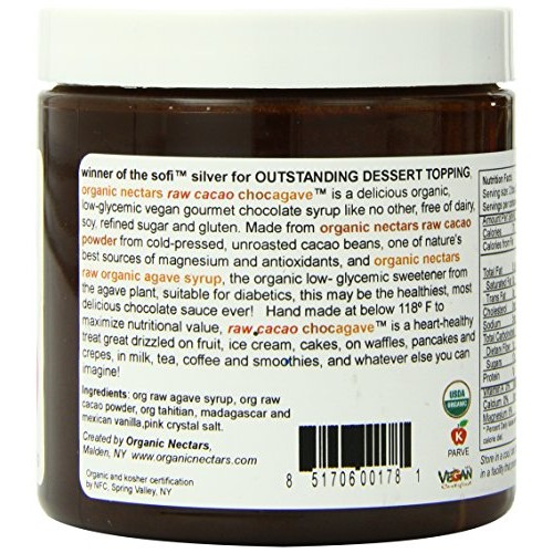 Organic Nectars Organic Raw Cacao Chocagave Organic Chocolate De