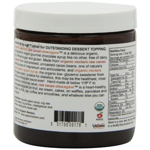 Organic Nectars Organic Raw Cacao Chocagave Organic Chocolate De
