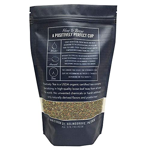 Positively Tea Company, Organic Peppermint Leaf, Herbal Tea, Loo