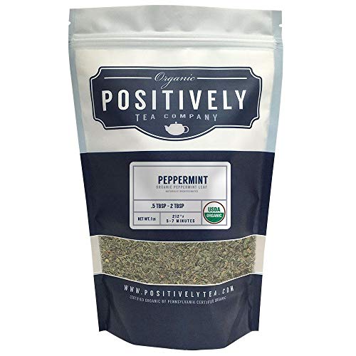 Positively Tea Company, Organic Peppermint Leaf, Herbal Tea, Loo