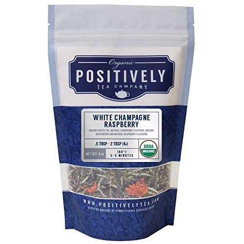 Positively Tea Company, Organic White Champagne Raspberry, White