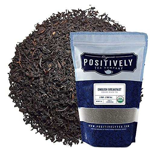 Organic Positively Tea Company, English Breakfast Black Tea, Loo...