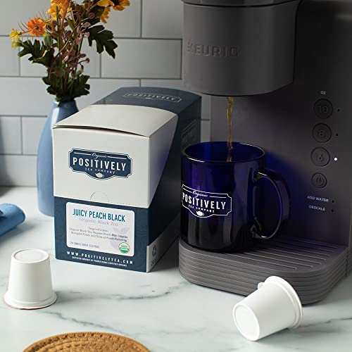 Organic Positively Tea Company, Juicy Peach Black Tea, K-Cup Com...