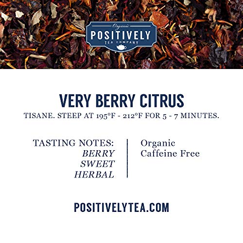 Organic Positively Tea Company, Very Berry Citrus, Herbal Tea, L...