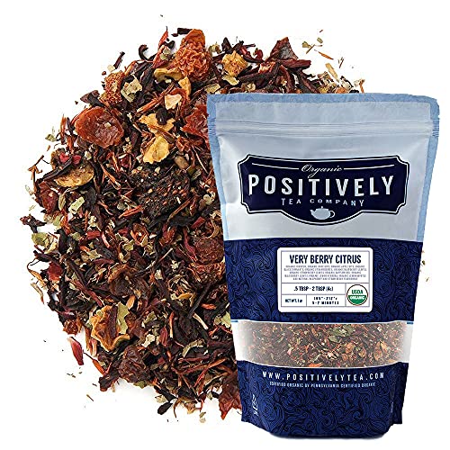 Organic Positively Tea Company, Very Berry Citrus, Herbal Tea, L...