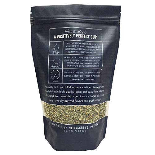 Positively Tea Company, Organic Stevia Leaf, Herbal Tea, Loose L