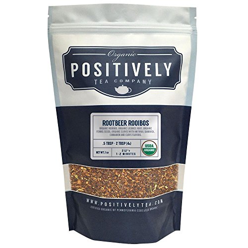 Positively Tea Company, Organic Root Beer Rooibos, Rooibos Tea,