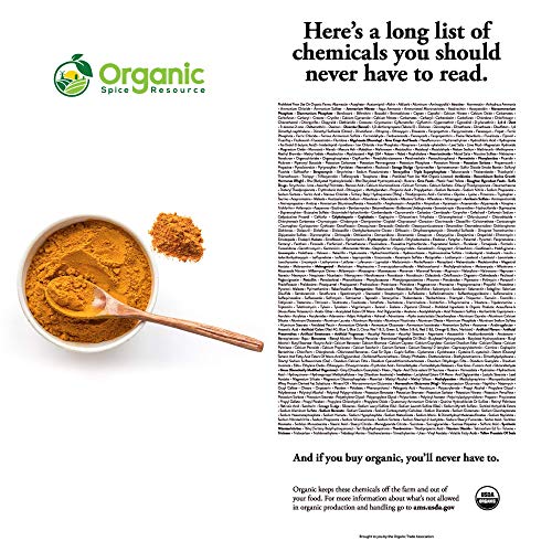 Organic Turmeric Root Powder | 8Oz Or 16 Oz 1 Lbs | Lab Tested