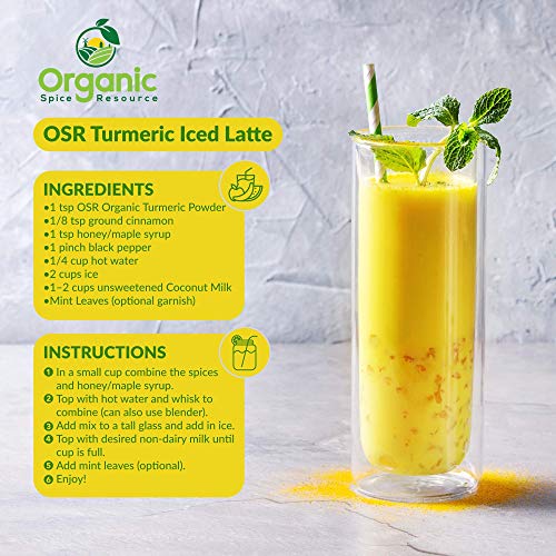 Organic Turmeric Root Powder | 8Oz Or 16 Oz 1 Lbs | Lab Tested