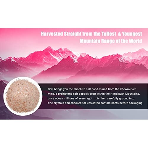 OSR Chef Himalayan Pink Salt | Fine 5 lbs Bag Pack of 1 | Hand...