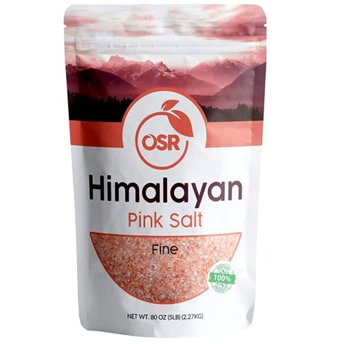 OSR Chef Himalayan Pink Salt | Fine 5 lbs Bag Pack of 1 | Hand...