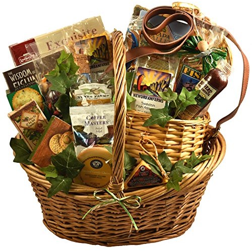 Bass And A Half Deluxe Fishing Gift Basket For Him | Birthday Gi