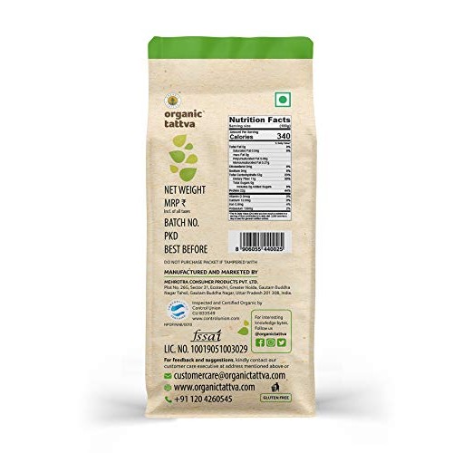 Organic Tattva Yellow Split Lentils Mung Beans Moong Dal 500G