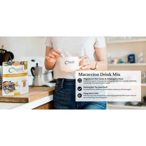 Organic Traditions Macaccino Drink Mix - 8oz - Maca Root & Cacao...