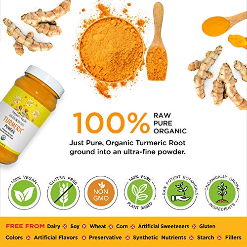 Organic Veda Turmeric Powder – 100% Pure And Organic Usda Certif