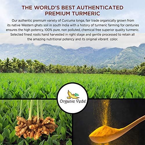 Organic Veda Turmeric Powder – 100% Pure And Organic Usda Certif