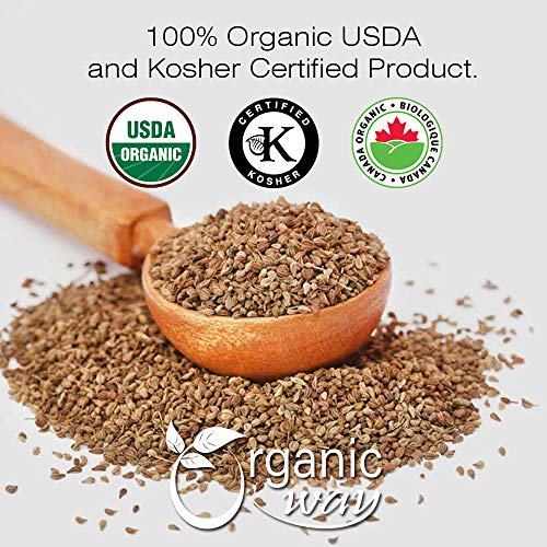 Organic Way Ajwain/Carom Seeds Whole Trachyspermum Copticum -