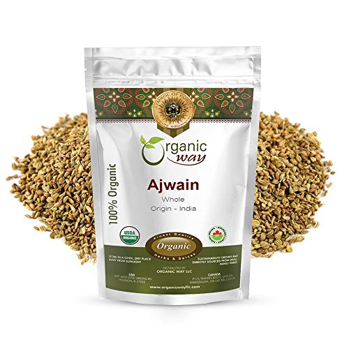 Organic Way Ajwain/Carom Seeds Whole Trachyspermum Copticum -