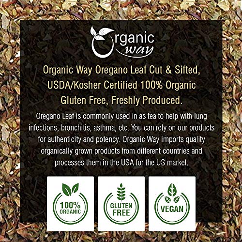 Organic Way Dried Oregano Leaf Cut &Amp; Sifted Origanum Vulgare -