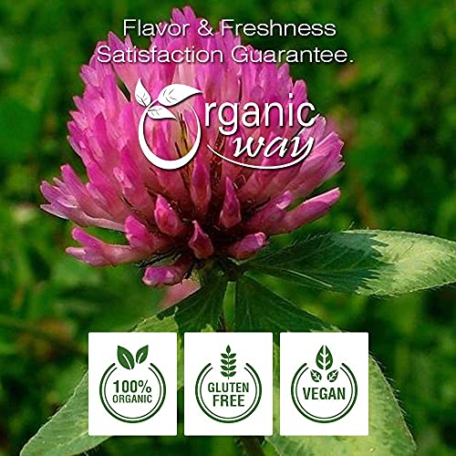 Organic Way Dried Red Clover | Herbal Tea Trifolium Pratense C