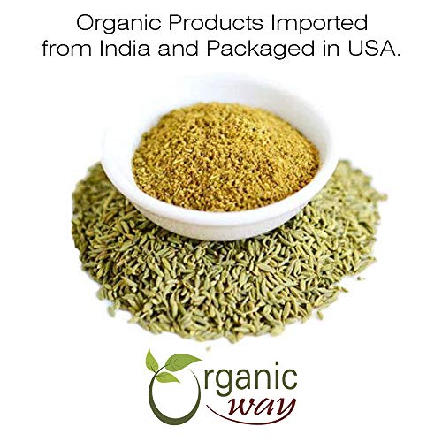 Organic Way Fennel Seed Powder Foeniculum Vulgare - Improve Di