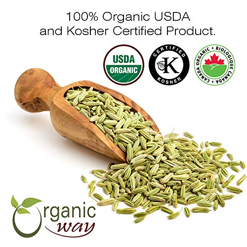 Organic Way Fennel Seed Powder Foeniculum Vulgare - Improve Di