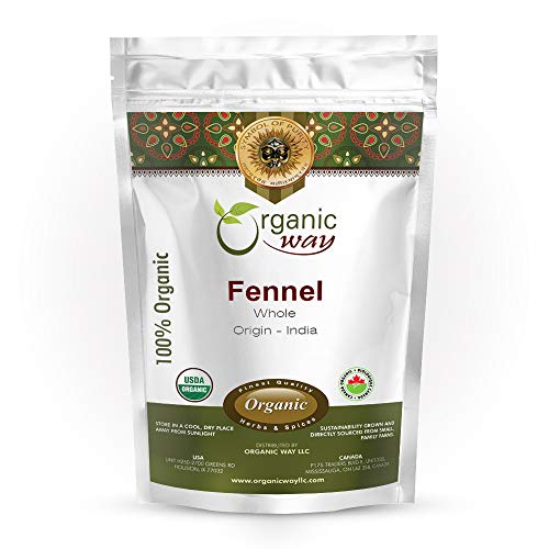 Organic Way Fennel Seed Whole Foeniculum Vulgare - Improve Dig