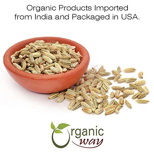 Organic Way Fennel Seed Whole Foeniculum Vulgare - Improve Dig