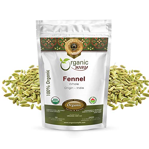 Organic Way Fennel Seed Whole Foeniculum Vulgare - Improve Dig