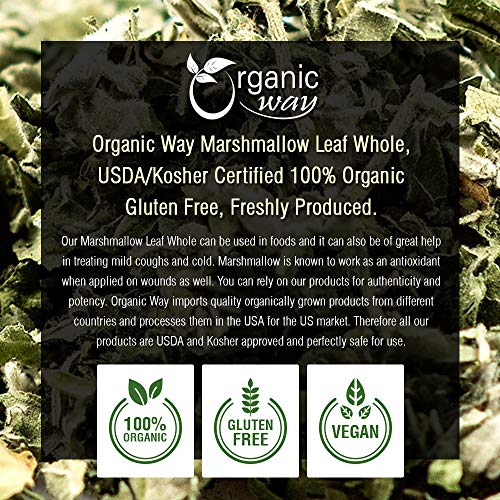 Organic Way Marshmallow Leaf Whole Althaea Officinalis - Europ