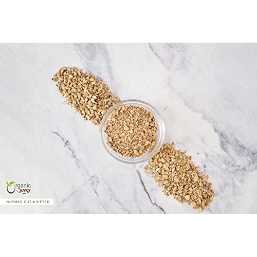 Organic Way Premium Ground Nutmeg Cut &Amp; Sifted Myristica Fragra