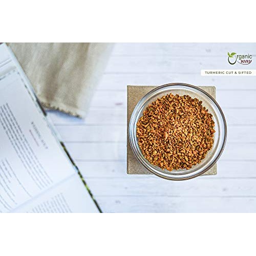 Organic Way Premium Turmeric/Haldi Root Cut &Amp; Sifted Curcuma Lo