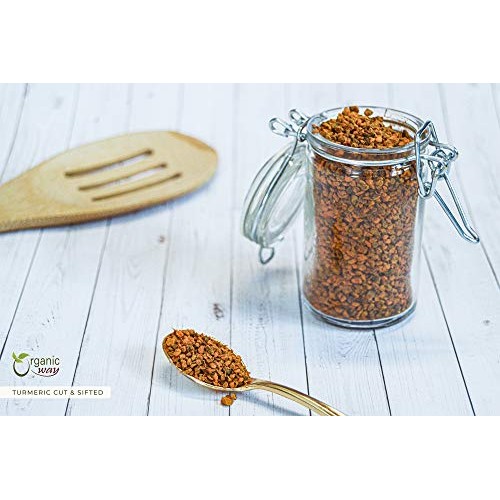 Organic Way Premium Turmeric/Haldi Root Cut &Amp; Sifted Curcuma Lo