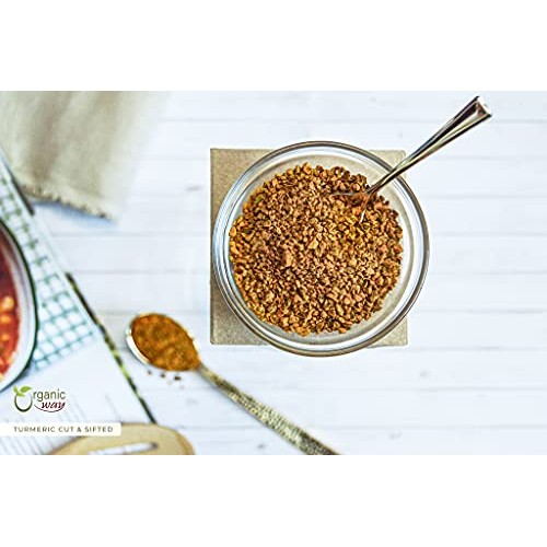 Organic Way Premium Turmeric/Haldi Root Cut &Amp; Sifted Curcuma Lo