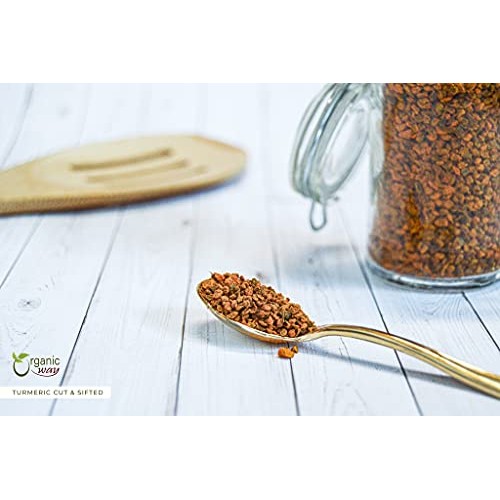 Organic Way Premium Turmeric/Haldi Root Cut &Amp; Sifted Curcuma Lo
