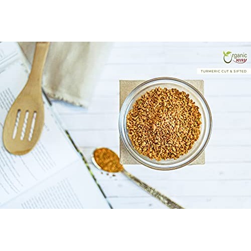 Organic Way Premium Turmeric/Haldi Root Cut &Amp; Sifted Curcuma Lo