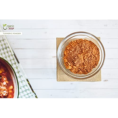 Organic Way Premium Turmeric/Haldi Root Powder Curcuma longa -...