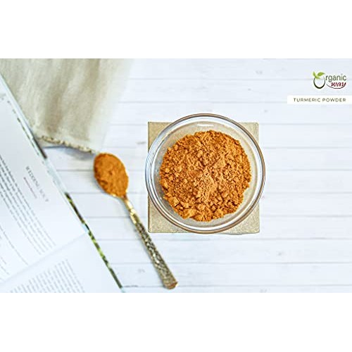 Organic Way Premium Turmeric/Haldi Root Powder Curcuma longa -...