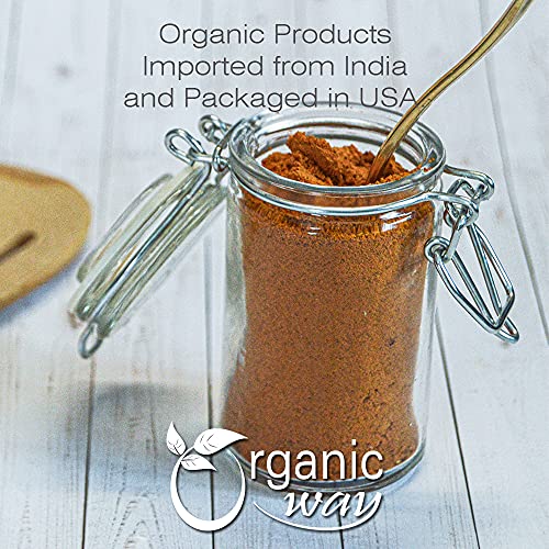 Organic Way Premium Turmeric/Haldi Root Powder Curcuma longa -...