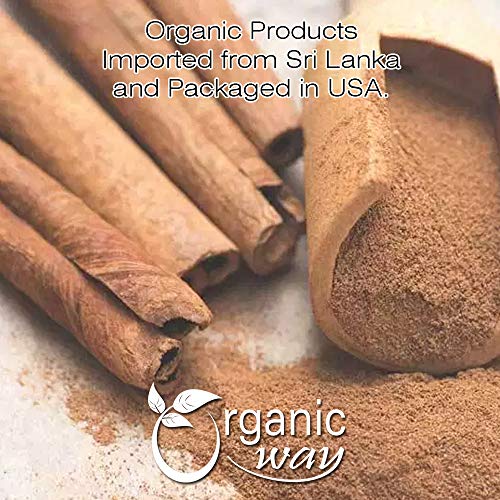 Organic Way True Ceylon Cinnamon Sticks Cinnamomum Verum - Add