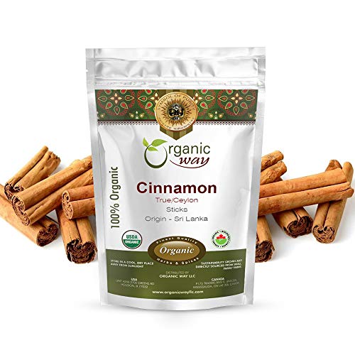Organic Way True Ceylon Cinnamon Sticks Cinnamomum Verum - Add